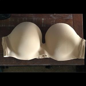 Nude strapless bra